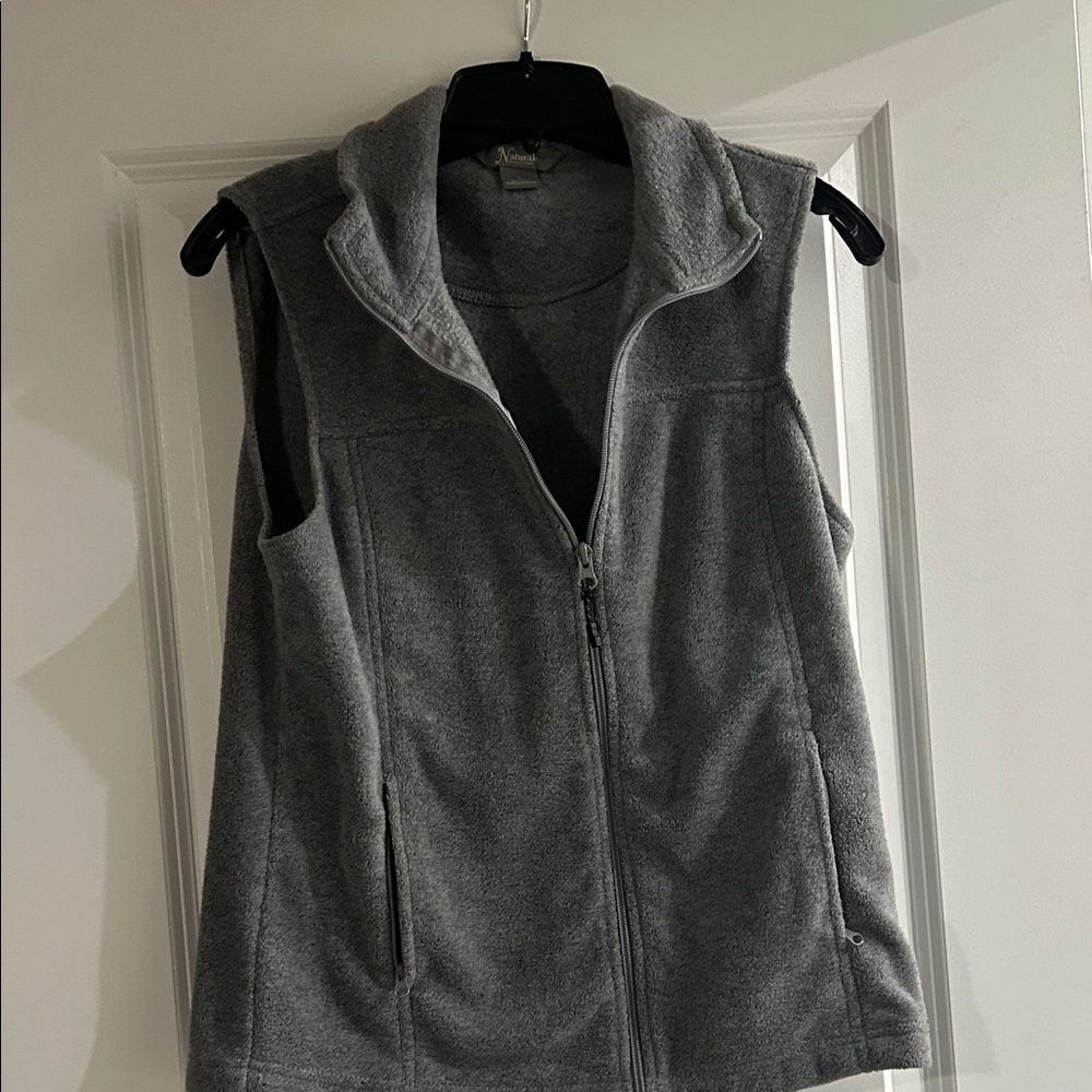 Natural Reflections Charcoal Fleece Vest